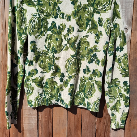 Van Heusen Green Floral Abstract Cardigan - Picture 4 of 5